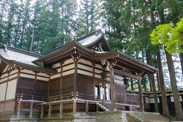 Keta Wakamiya Shrine. a famous historic site in Hida, Gifu, Japan.