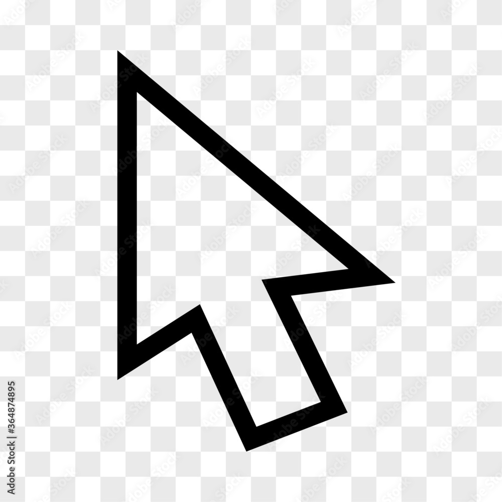 Poster arrow pointer internet cursor icon in checkerboard bg v6. internet flat icon symbol for applications