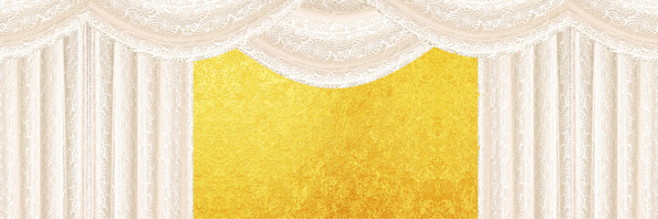 式典、ステージの背景バナー