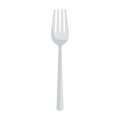 white fork design, Cook kitchen eat and food theme Vector illustration