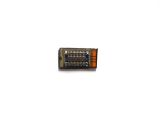 Small microcontroller of cell phone on white background