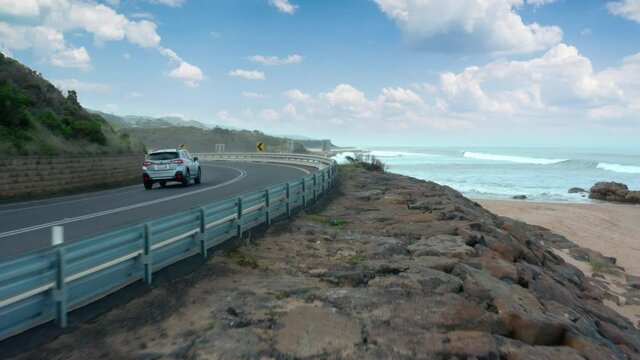 Great ocean road australia. Sunny day.
