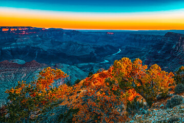 Amazing natural geological formation - Grand Canyon in Arizona, Southern Rim.