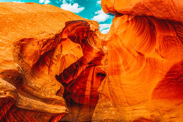 Antelope Canyon is a slot canyon in the American Southwest.