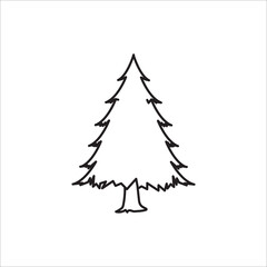 Fir outline icon