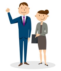 ビジネス_男女_笑顔