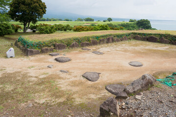 Remains of Hara castle in Shimabara, Nagasaki, Japan. It is part of the World Heritage Site - Hidden Christian Sites in the Nagasaki Region.