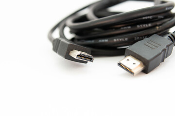 hdmi cable on a white background