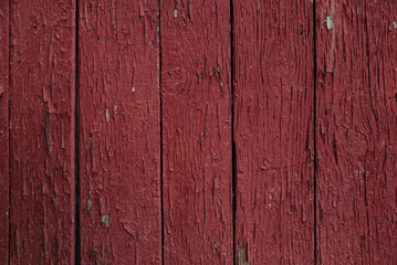 Old red painted wooden board texture background