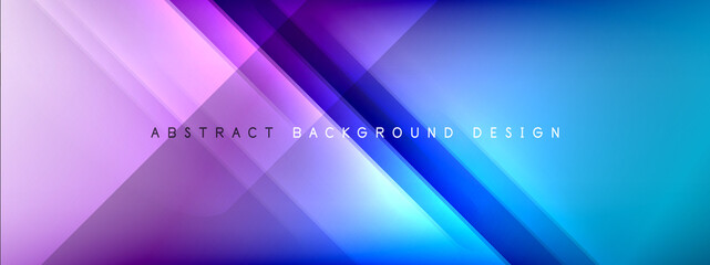Motion concept neon shiny lines on liquid color gradients abstract backgrounds. Dynamic shadows and lights templates for text