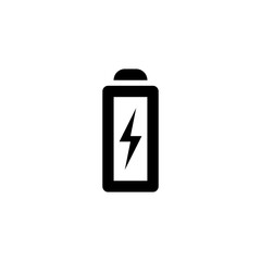 Battery charging sign and symbol for website design or template design. Vector icon.