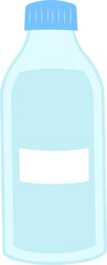 blue bottle blank empty label water salt drink sports food chemical powder anything else