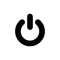 computer power button icon vector