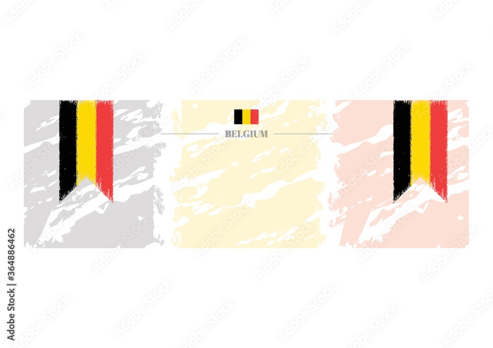 Wall mural belgium flag banner