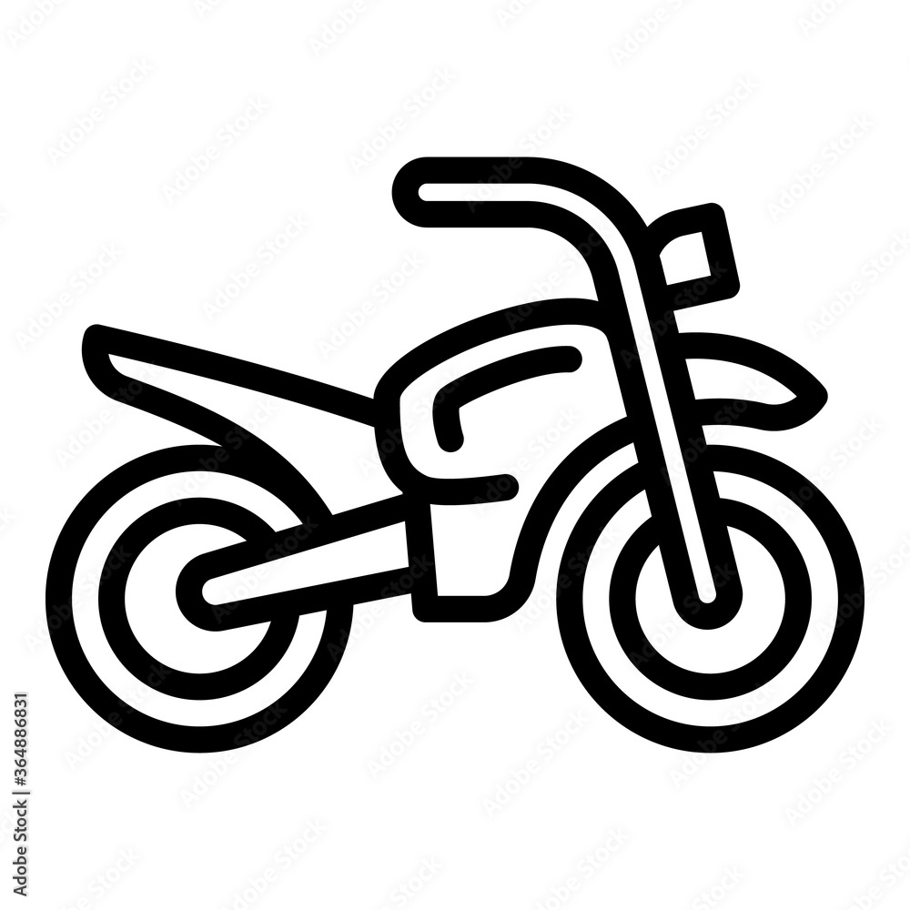 Poster retro moped icon. outline retro moped vector icon for web design isolated on white background