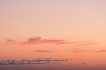 Fototapeta premium Sunset sky with soft clouds