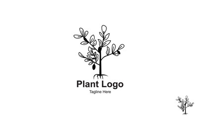 Plant Logo Design Template-Tree Logo Design.