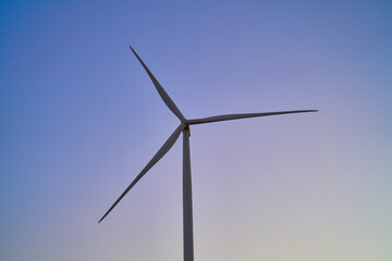 Fototapeta premium wind generators generate energy against the sky