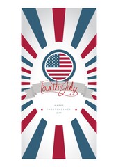 independence day banner of usa