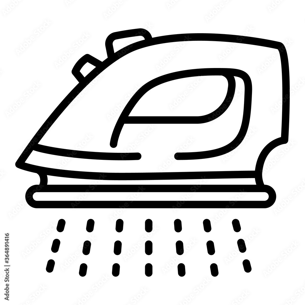 Aufkleber smoothing-iron icon. outline smoothing-iron vector icon for web design isolated on white background