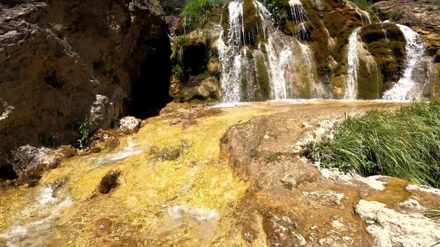 Stream Waterfall. Guazalamenco stream waterfall in Sierra de Cazorla, Spain. 