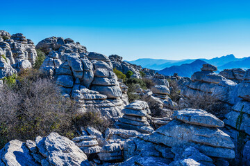 El Torcal de Antequera, Andalusia, Spain, near Antequera, province Malaga.