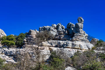 El Torcal de Antequera, Andalusia, Spain, near Antequera, province Malaga.