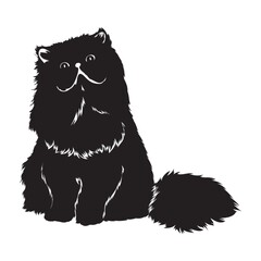 Fototapeta premium silhouette of cat