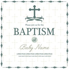 baptism flyer