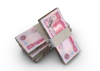 Dirham Notes Pile