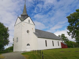 Fototapeta premium Herøy Church Historic Site Sandnessjøen Northern Norway