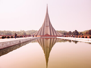National Martyrs Monument. Bangladesh Liberation War memorial in Savar near Dhaka - 364895805