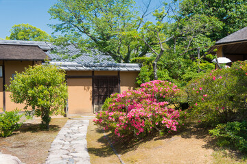 Katsura Imperial Villa (Katsura Rikyu) in Kyoto, Japan. It is one of the finest examples of Japanese architecture and garden design and founded in 1645.