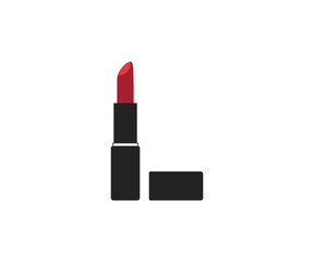 Beauty, lipstick, makeup icon. Vector illustration, flat design.