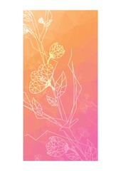 faceted floral background