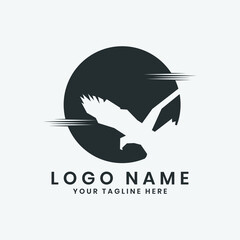 Illustration logo design of  Eagle