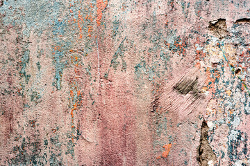 Texture of a concrete wall with cracks and scratches which can be used as a background