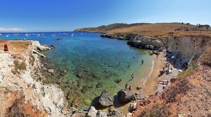 Fototapeta premium Otranto - Panoramica di Spiaggia dell'Orte