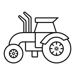 Tractor icon vector illustration photo