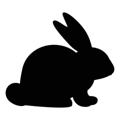 silhouette of rabbit