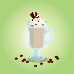 cold coffee with cream