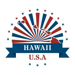 hawaii state map label