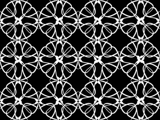 Seamless pattern design with floral background elements, beautiful ornaments, black, white, orange, pink, red, green, yellow, blue, gray, purple, brown