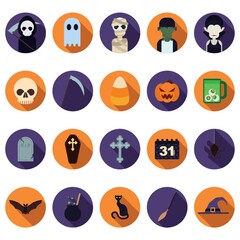 halloween icon set