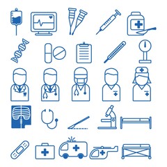 Obraz premium doctor icons