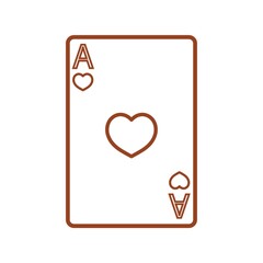 ace of heart poker card