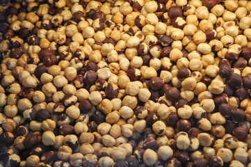 dried chickpeas food background