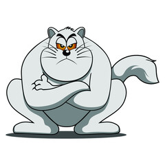 Cool cat illustration vector
