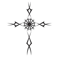 tribal cross tattoo