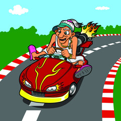Obraz na płótnie Canvas Race Car illustration vector